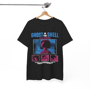 Ghost in the Shell 1995 T-Shirt, Major Kusanagi Cyberpunk Anime Tee image 6