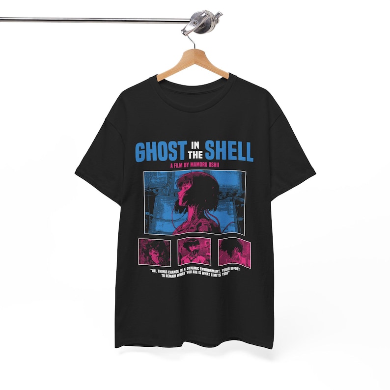 Ghost in the Shell 1995 T-Shirt, Major Kusanagi Cyberpunk Anime Tee image 6