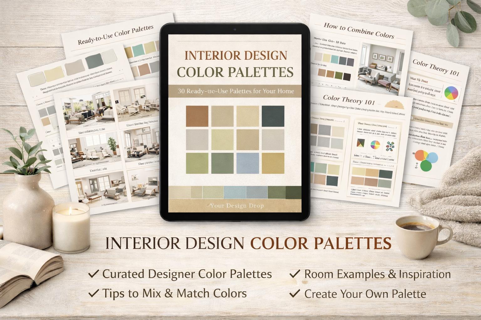 Interior Design Color Palettes PDF | Designer-approved Color ...