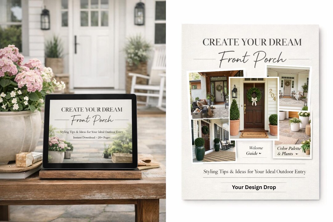 Front Porch Design Guide PDF | Style Ideas, Layout Tips, Color Palettes ...