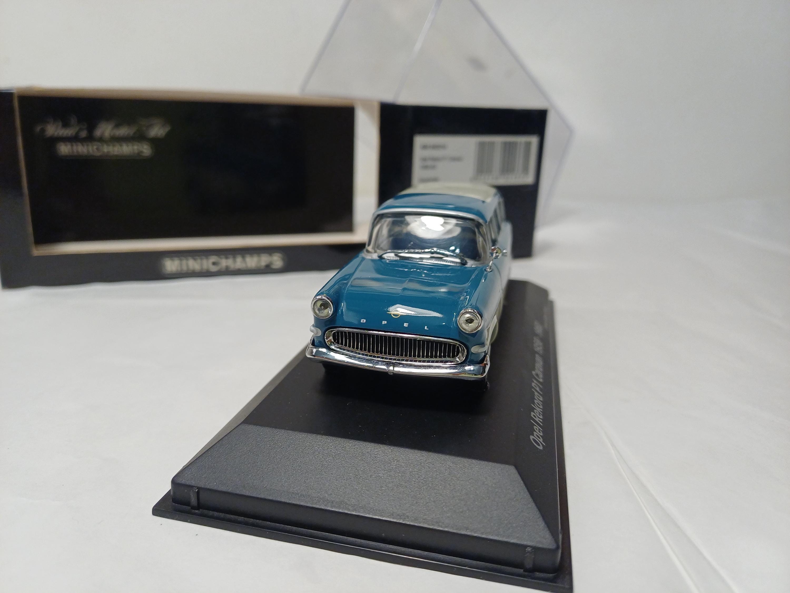 Miniature Minichamps Opel Rekord P1 Caravan 1958 – 1/43, Vert, Très Bon état