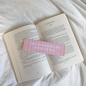 A Hot New Bombshell Has Entered The Villa Bookmark | Book Lover Gift, Reading Essentials, Bookish