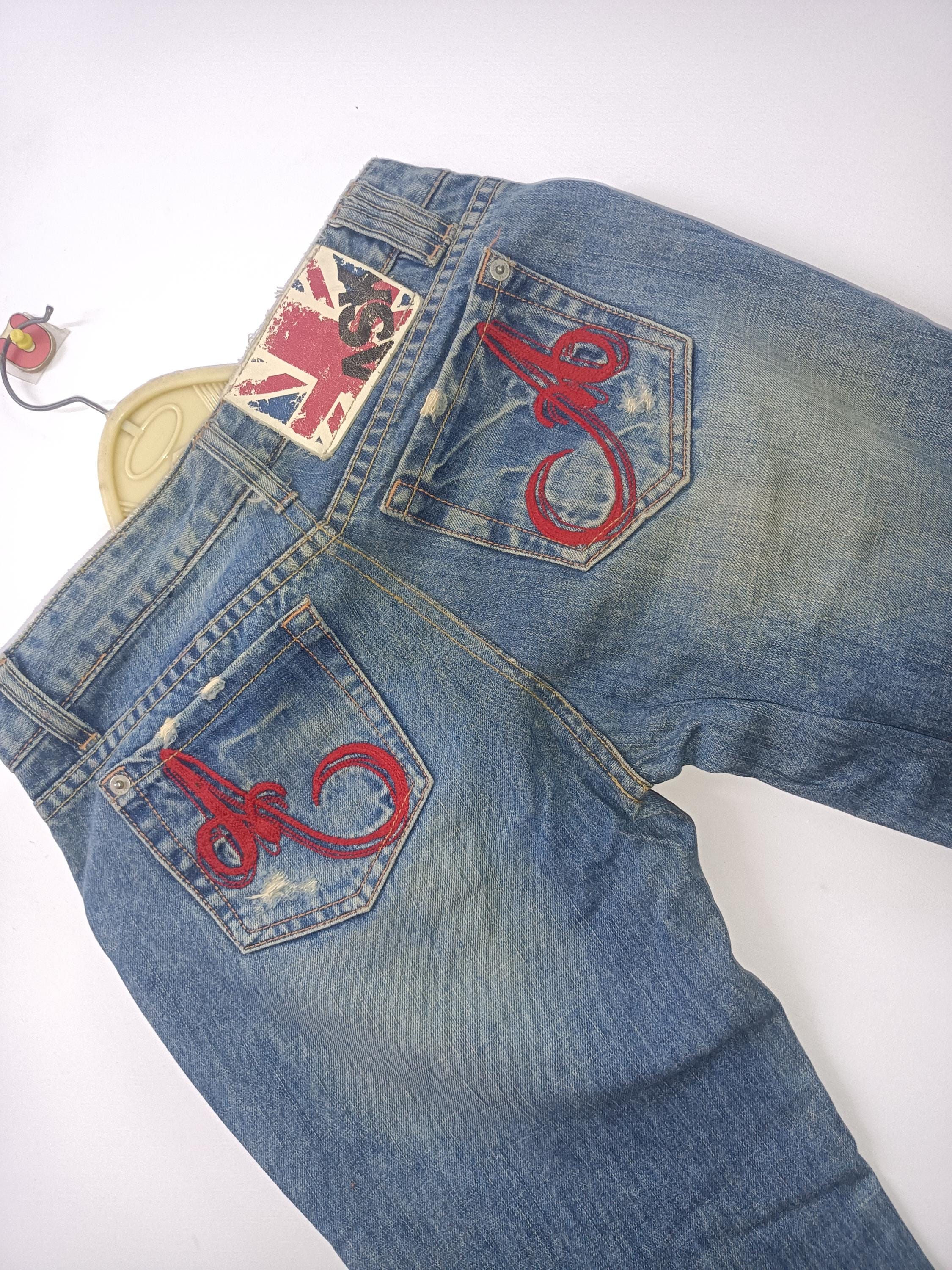 Mens Union Jack Jeans - Etsy
