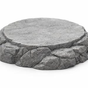Rund stenbas STL | 3D-utskrivbar displaybas | Staty/figur/bystbas | Gotisk fantasidekor | Digital fil