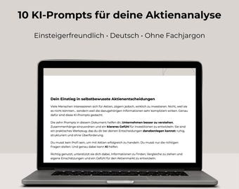 10 AI Prompts for Your Stock Analysis (German) | Beginner-Friendly AI Prompt Template for Investors | Better Understand Stocks