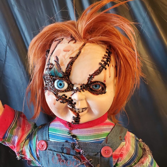 Chucky Doll Life Size One Of A Kind Doll Display Etsy Chucky Doll Life Size One Of A Kind Doll Display Etsy