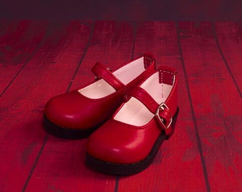 BJD Doll Mary Jane Shoes 1/6 1/4 1/3 – Classic Matte School Shoes, Kawaii Everyday Doll Shoes, YOSD MSD Sd Accessories