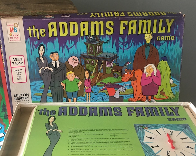 Vintage 1974 the Addams Family Game, Milton Bradley, Game 4411 ...