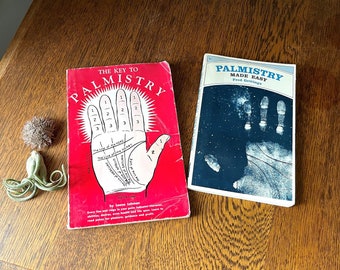 Vintage Pair- Palmistry Books, "The Key to Palmistry," 1st Edition- By Leona Lehman- Palmistry Made Easy- By Fred Gettings- Chiromancy