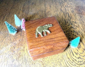 Elephant Decor Handmade Wooden Jewellery Organizer Box for Women/Girl Gift Items 