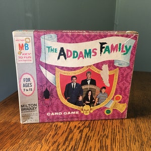 Vintage 1964 Complete Addams Family Card Game- Vintage Halloween- Monster Game- Milton Bradley- Morticia, Gomez, Fester- Free Shipping!