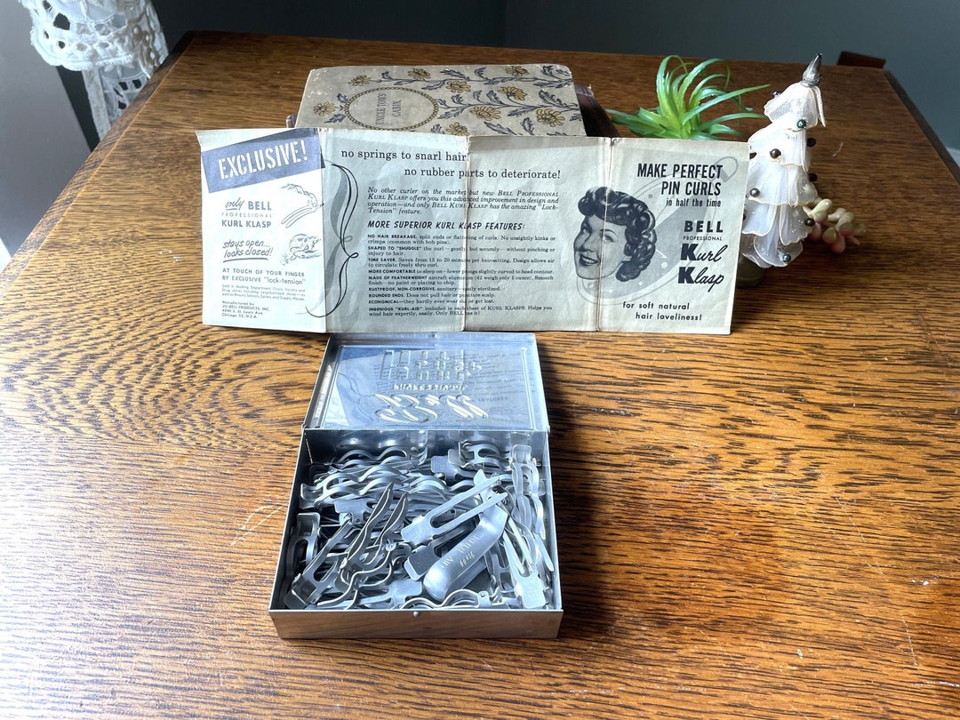 Vintage Bell Kurl Klasp Kit Vintage Pin Curlers Midcentury Etsy