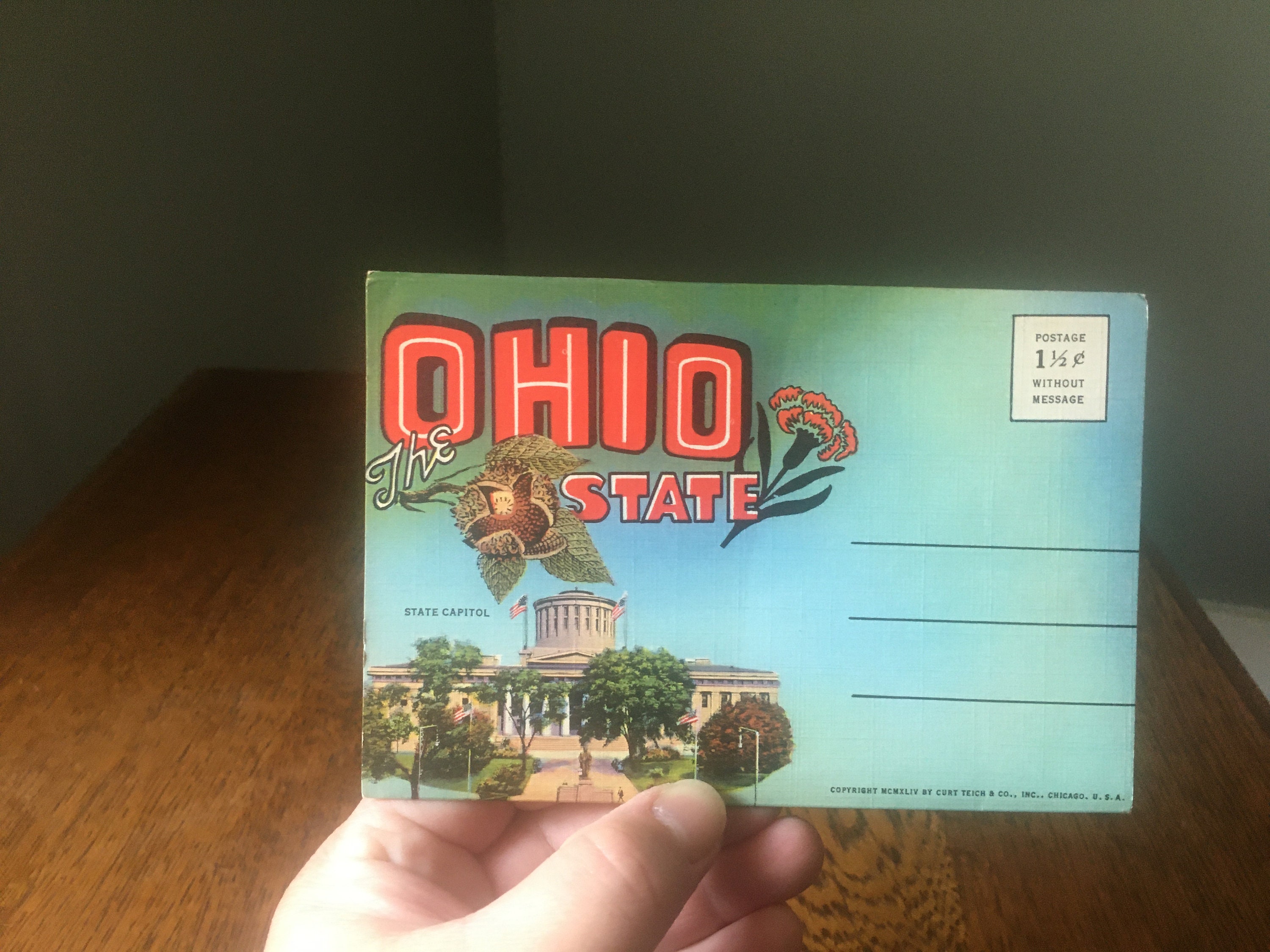 Vintage 1944 Ohio State Postcard Set Columbus Ohio Vintage Etsy