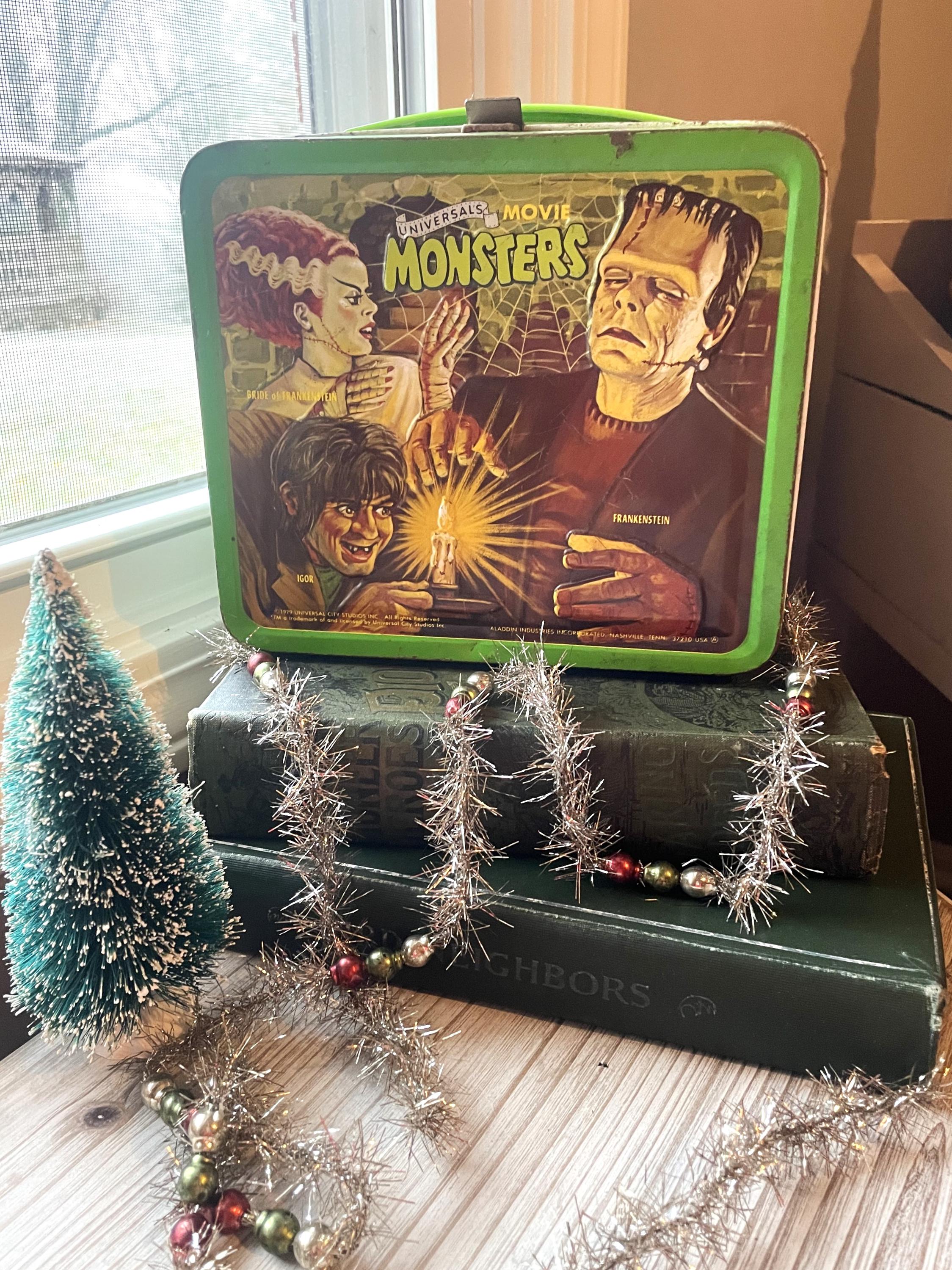 Vintage 1979 Universal Monsters Metal Lunchbox W/ Original
