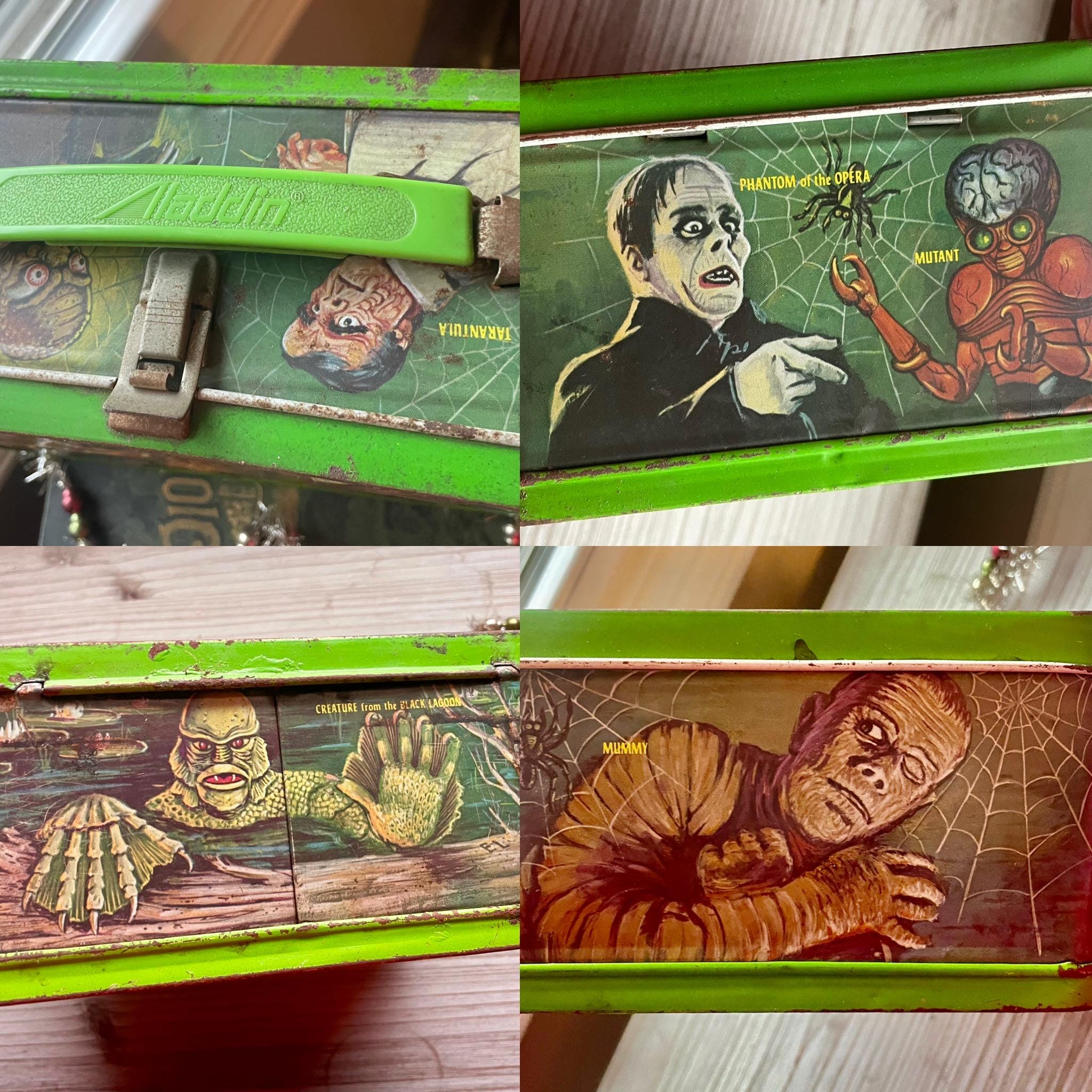 Vintage 1979 Universal Monsters Metal Lunchbox W/ Original