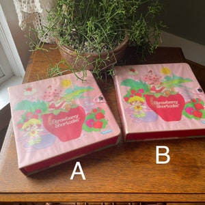 Vintage 1984 Strawberry Shortcake PVC Miniatures Collectors Case- Storage Storybook by Kenner - Case Only- Vintage 80&#39;s Kid- Minis Organizer