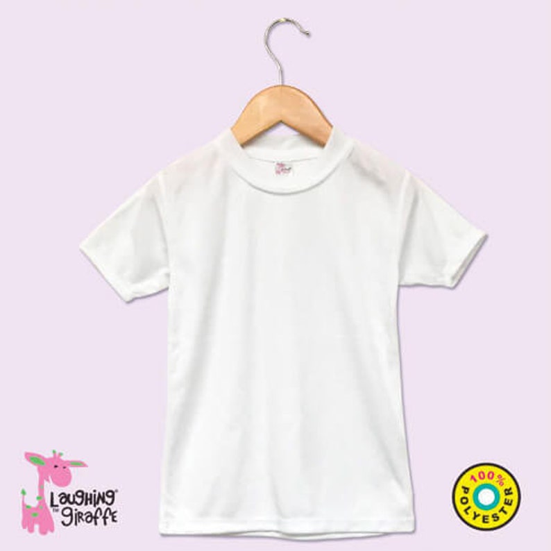 Toddler White TShirt 100 Polyester Etsy