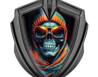 Elite Metal Car Emblem Gothic Shield Wall and Car Decor Solid Steel Badge