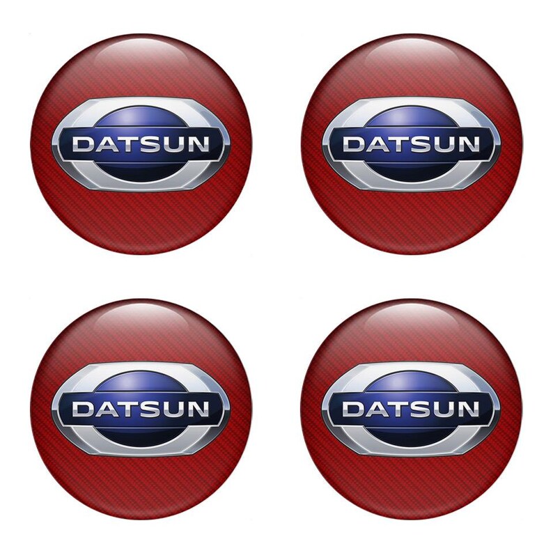 Datsun Carbon Style 3D Stickers, Custom Resin Car Emblems, Luxury Wheel ...