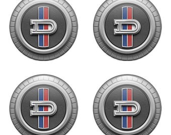 Datsun 3D Domed Stickers, Custom Epoxy Resin Car Emblems, Luxury Wheel Center Cap Decals, Carbon Fiber Style Tuning Accessories - Set of 4