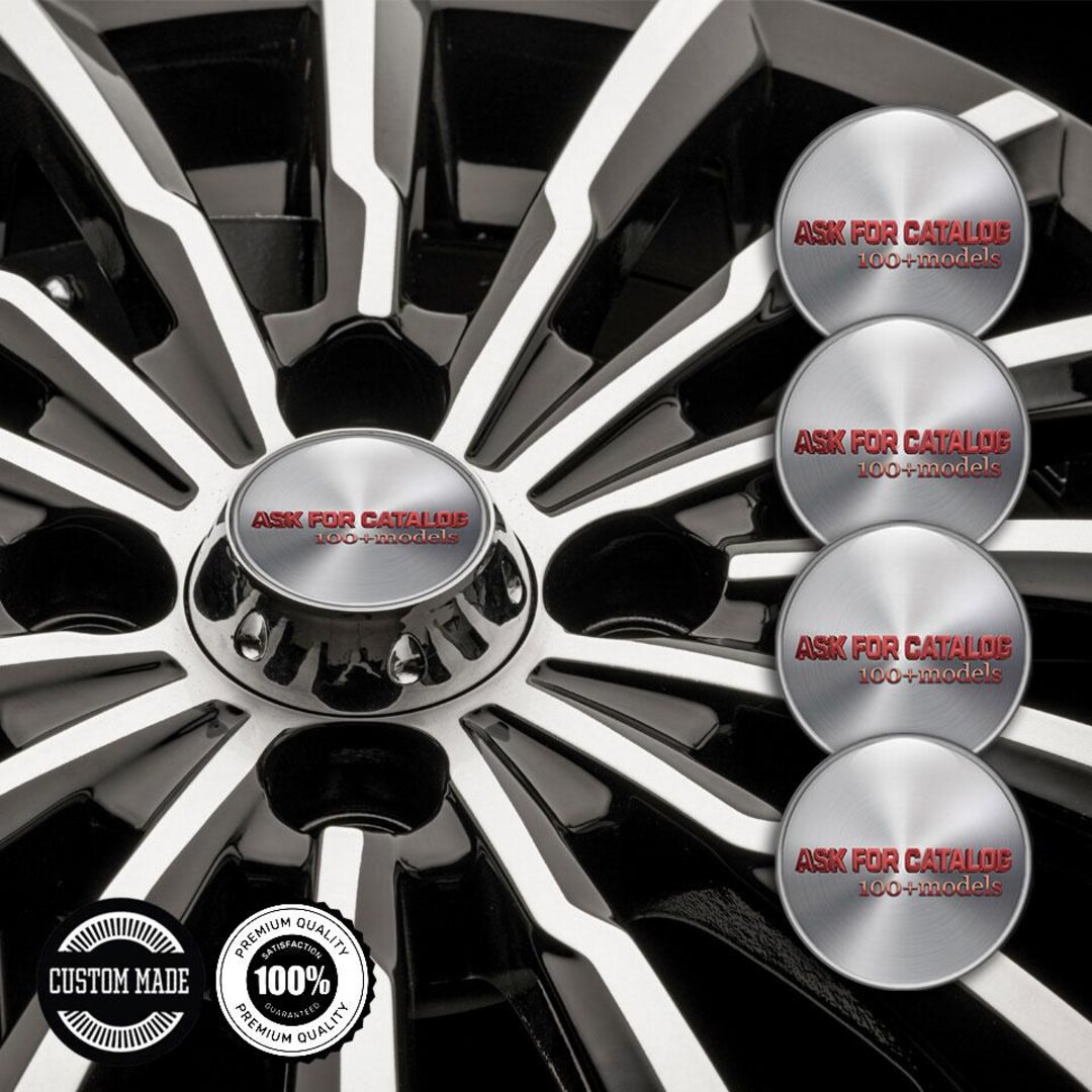 Wheel Center Caps Custom 3D Gel Resin Stickers, Waterproof Car Rim ...
