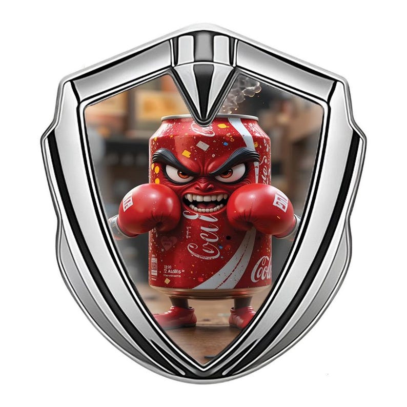 Custom Tuning Shield Badge Black Silver and Gold Metal Car Decor High ...