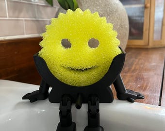 Scrub Daddy Holder | Sink Organizer for Sponge Storage | Kitchen Sink Accessory |