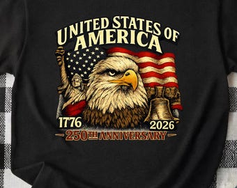 America Patriotic 250th Anniversary PNG SVG Gift, Statue of Liberty Png Svg, American Eagle Celebration 1776-2026