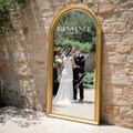 Mirror stickers, set of stickers for wedding welcome signs, customizable cut-out text with no transparent background product logo