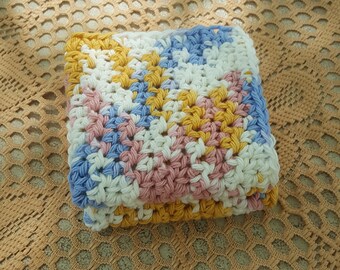 Crochet Washcloth Bathroom Spa Cloth Kitchen Dishcloth Dish Cloth Crochet Dish Rag Wash Cloth Set of 2 d