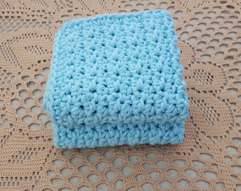 Crochet Washcloth Dishcloth Bathroom Dish Cloth Wash Cloth Spa Cloth Kitchen Set of 2 d