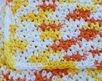 Crochet Dish Cloth Wash Cloth Washcloth Dishcloth Bathroom Spa Cloth Kitchen Dish Rag Set of 2 d