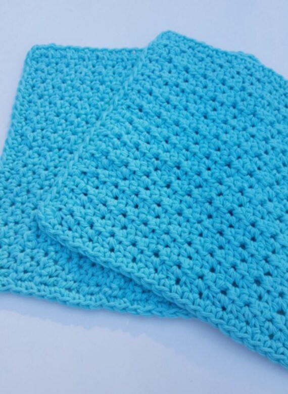 Crochet Dish Cloth Wash Cloth Washcloth Dishcloth Bathroom Spa Cloth Kitchen  Dish Rag Set of 2 D 