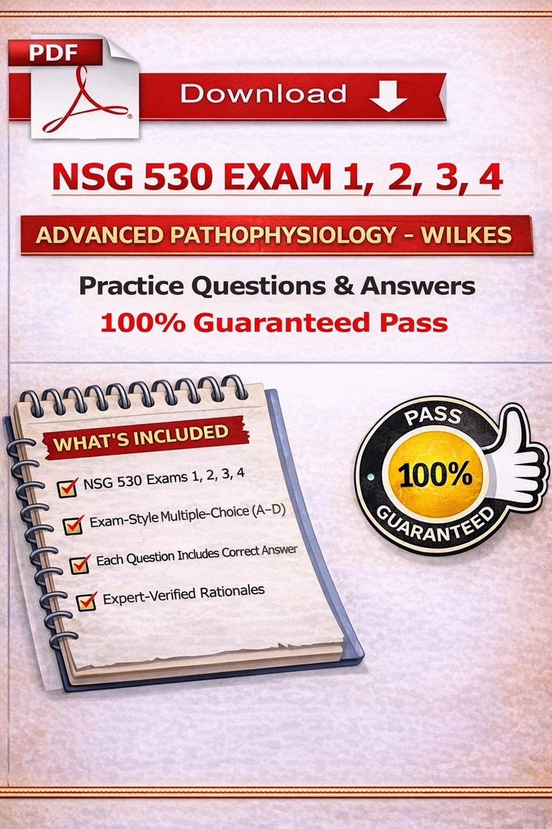 NSG 530 Exam 1,2,3,4 Study Guide Bundle | Advanced Pathophysiology (PDF ...