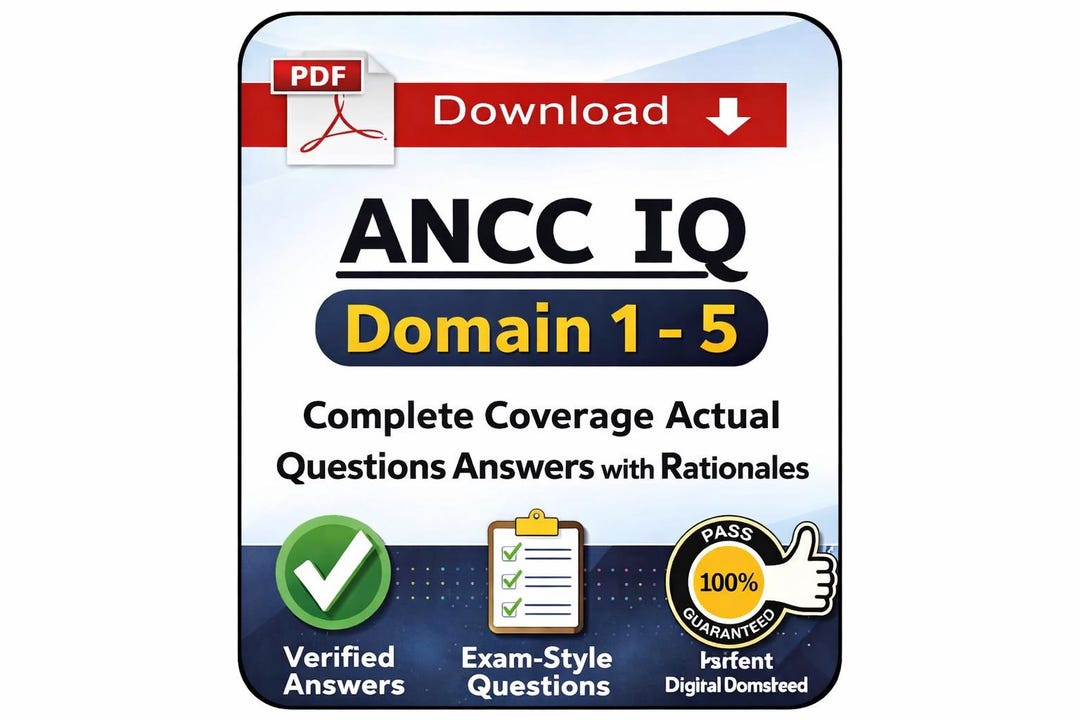 ANCC IQ Domains 1–5 Study Guide PDF | Nursing Informatics Exam ...