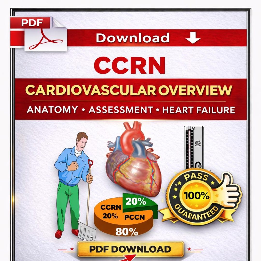Ccrn Normal Values Guide CCRN Cardiovascular Study Guide | Anatomy, Assessment, Heart Failure ...