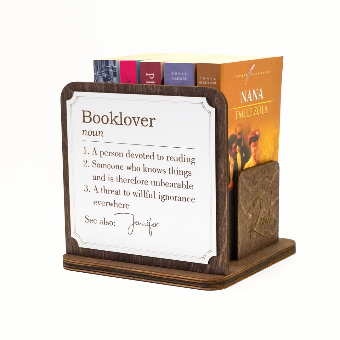Personalized Wooden Book Stand - Custom Book Rest With Page Holder ...