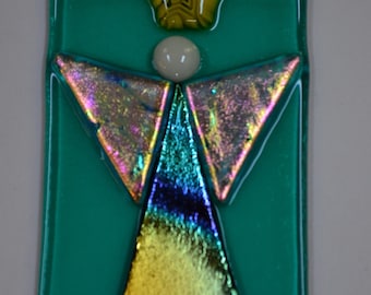 Angel Fused Glass Ornament