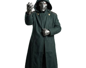 Doctor Doom Wool Coat Robert Downey Jr | Avengers Doomsday Cosplay | Green Trench outfit | Custom Victor Von Doom Jacket