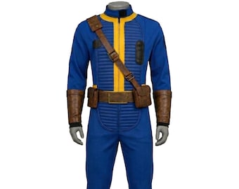 Custom Vault Dweller Jumpsuit | Fallout Cosplay Vault-Tec Uniform, Wasteland Costume