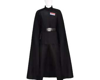 Star Wars Imperial Offizier Kostüm Orson Krennic inspiriert Schwarz Cosplay Outfit Comic con Anzug
