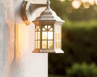 European Retro LED Wall Light – Waterproof Outdoor Garden Sconce – Vintage Porch Lamp – E27 Exterior Wall Lighting Fixture