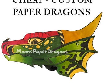 Custom Paper Dragon Puppet Commissions - Etsy