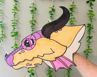 Marionnette dragon en papier pas chère Wings of Fire - kinkajou moyenne