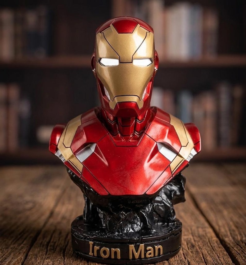 Iron Man 16 cm figur | Marvel superhjälte samlarstaty bild 1