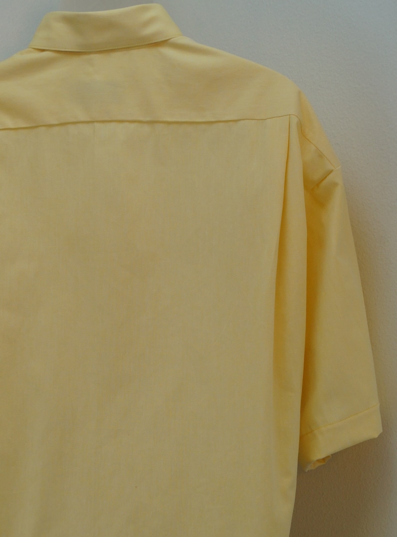 CAMP Clerical Tab Shirt YELLOW Cotton-rich Oxford Cloth - Etsy