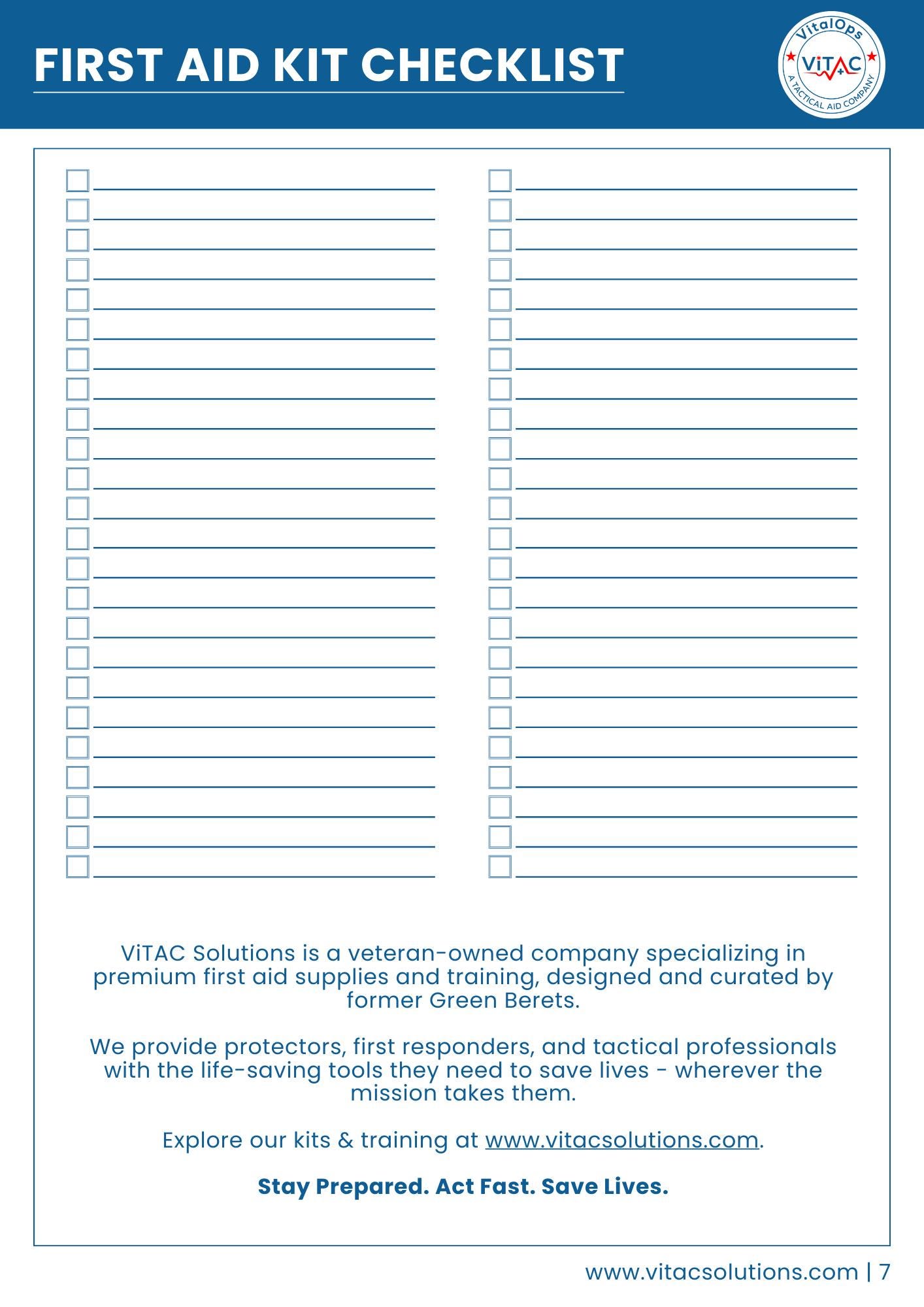 Silver Trauma Checklist.pdf First Aid Trauma Kit Checklist | Emergency Preparedness | (downloadable ...