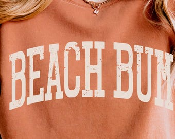 Beach Bum Sweatshirt: Comfort Colors Coastal Style Pullover