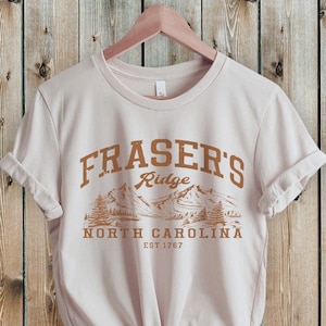 Fraser's Ridge Shirt, North Carolina Shirt, Unisex Jersey Short Sleeve Tee Vintage White