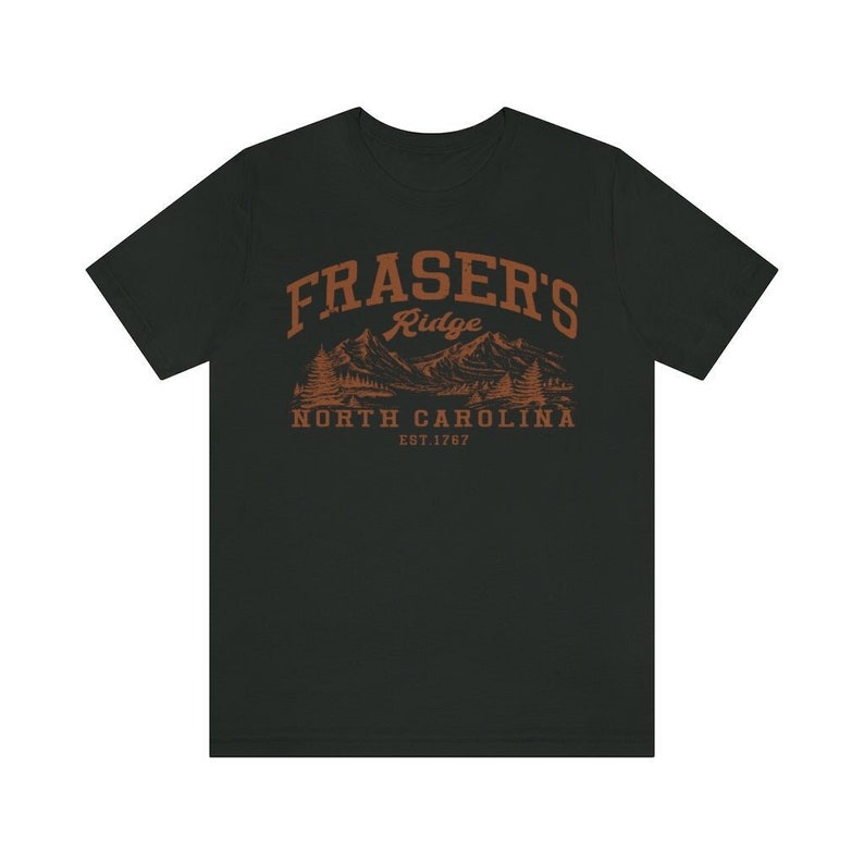 Fraser's Ridge Shirt, North Carolina Shirt, Unisex Jersey Short Sleeve Tee Vintage Black